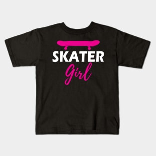 Skater Girl - Skateboard w Kids T-Shirt